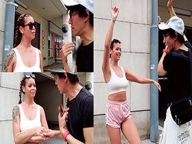 世界共通のBody Language　街角でノリノリのスパニッシュガールをゲット！ 無限絶頂褐色の天使をイカセ責め×中出し乱交×追撃イカセ責めで快楽おもてなし！！ サンプル動画サムネイル